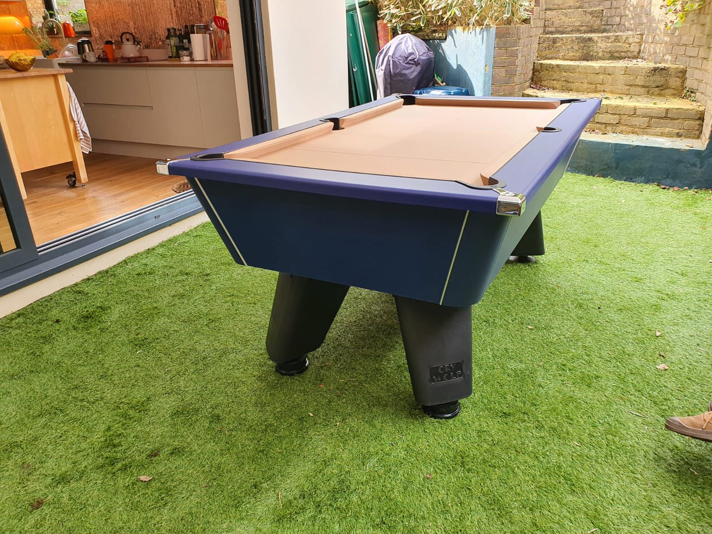 Cry Wolf Outdoor Slate Pool Table - Midnight Blue - 6ft & 7ft