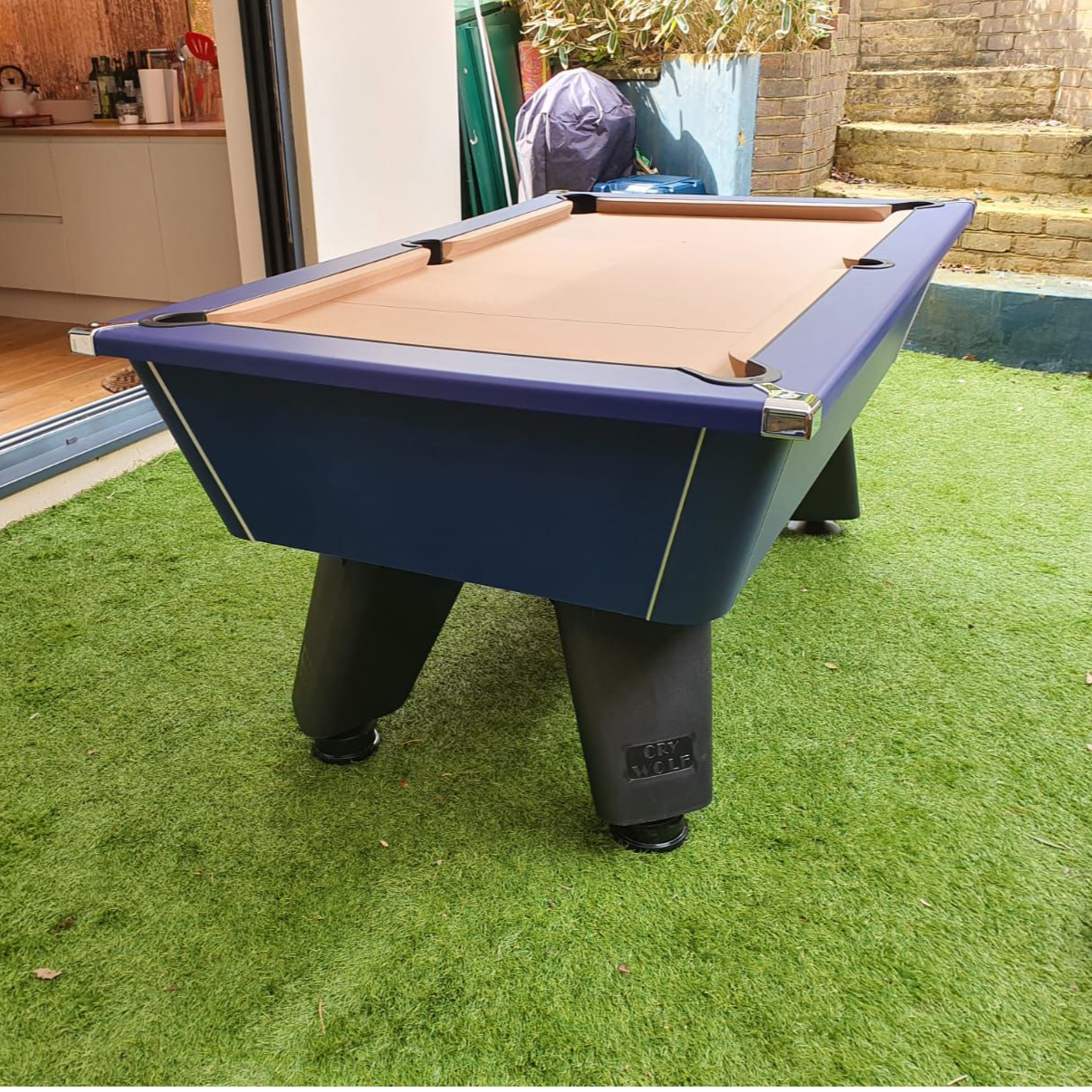 Cry Wolf Outdoor Slate Pool Table - Midnight Blue - 6ft & 7ft