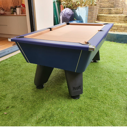 Cry Wolf Outdoor Slate Pool Table - Midnight Blue - 6ft & 7ft