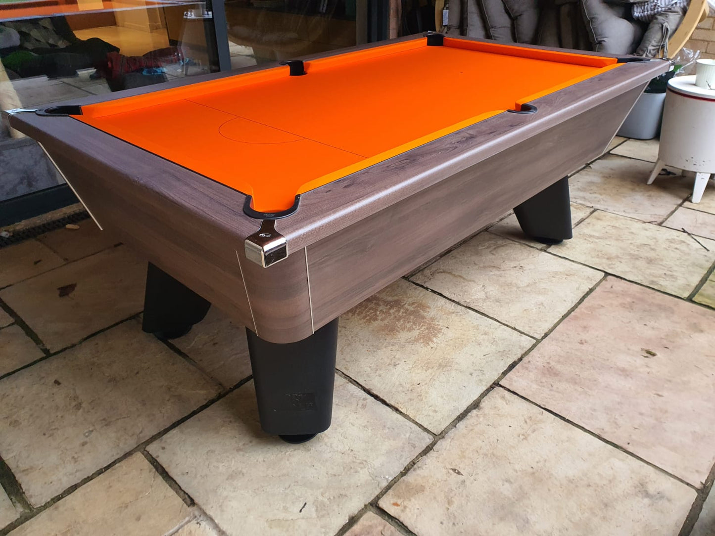 Cry Wolf Outdoor Slate Pool Table - Dark Walnut - 6ft & 7ft