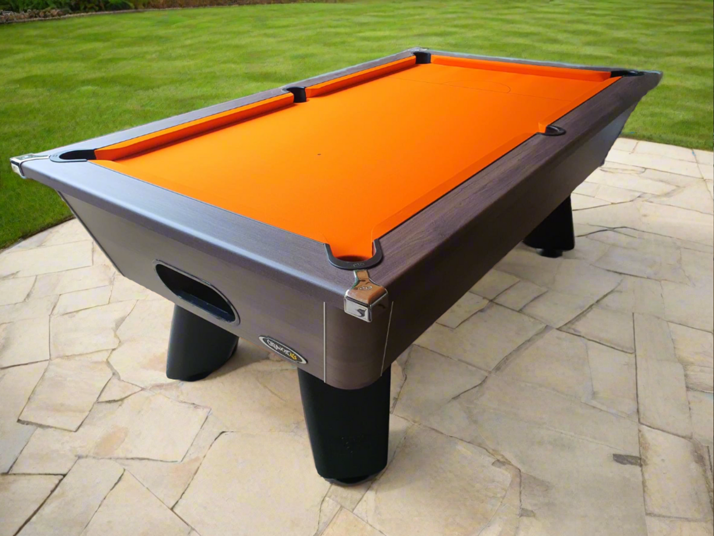 Cry Wolf Outdoor Slate Pool Table - Dark Walnut - 6ft & 7ft