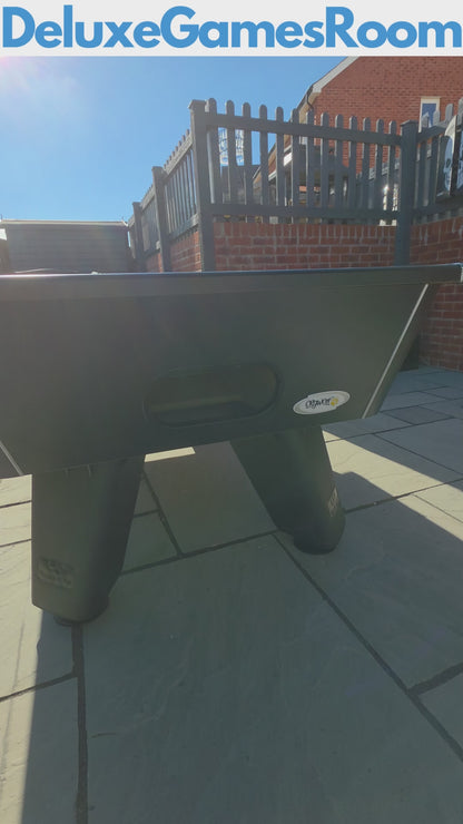 Cry Wolf Outdoor Slate Pool Table - Matte Black - 6ft & 7ft