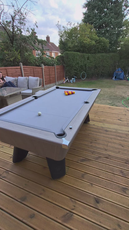 Cry Wolf Outdoor Slate Pool Table - Driftwood - 6ft & 7ft