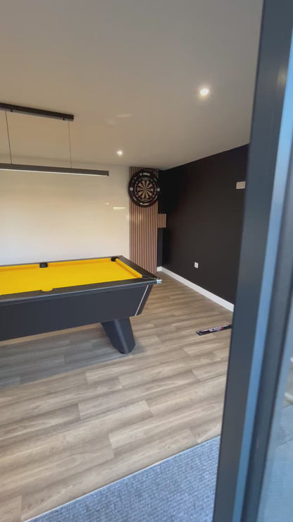 Cry Wolf Slate Pool Table - Matte Black - 6ft & 7ft