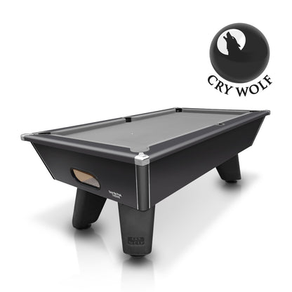 Cry Wolf Slate Pool Table - Matte Black - 6ft & 7ft