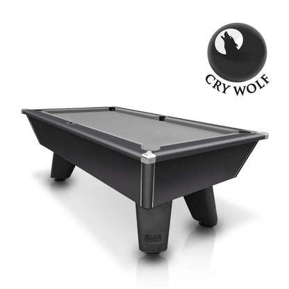 Cry Wolf Slate Pool Table - Matte Black - 6ft & 7ft