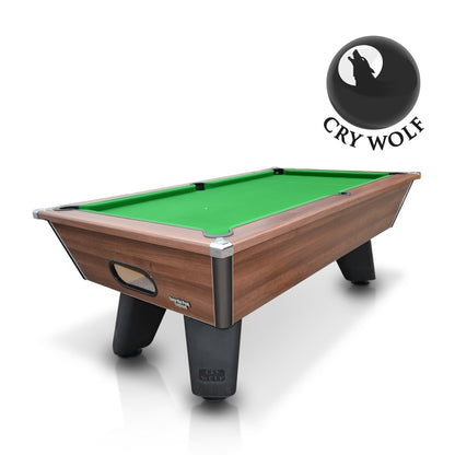 Cry Wolf Outdoor Slate Pool Table - Dark Walnut - 6ft & 7ft