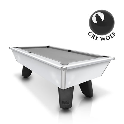 Cry Wolf Slate Pool Table - Gloss White - 6ft & 7ft