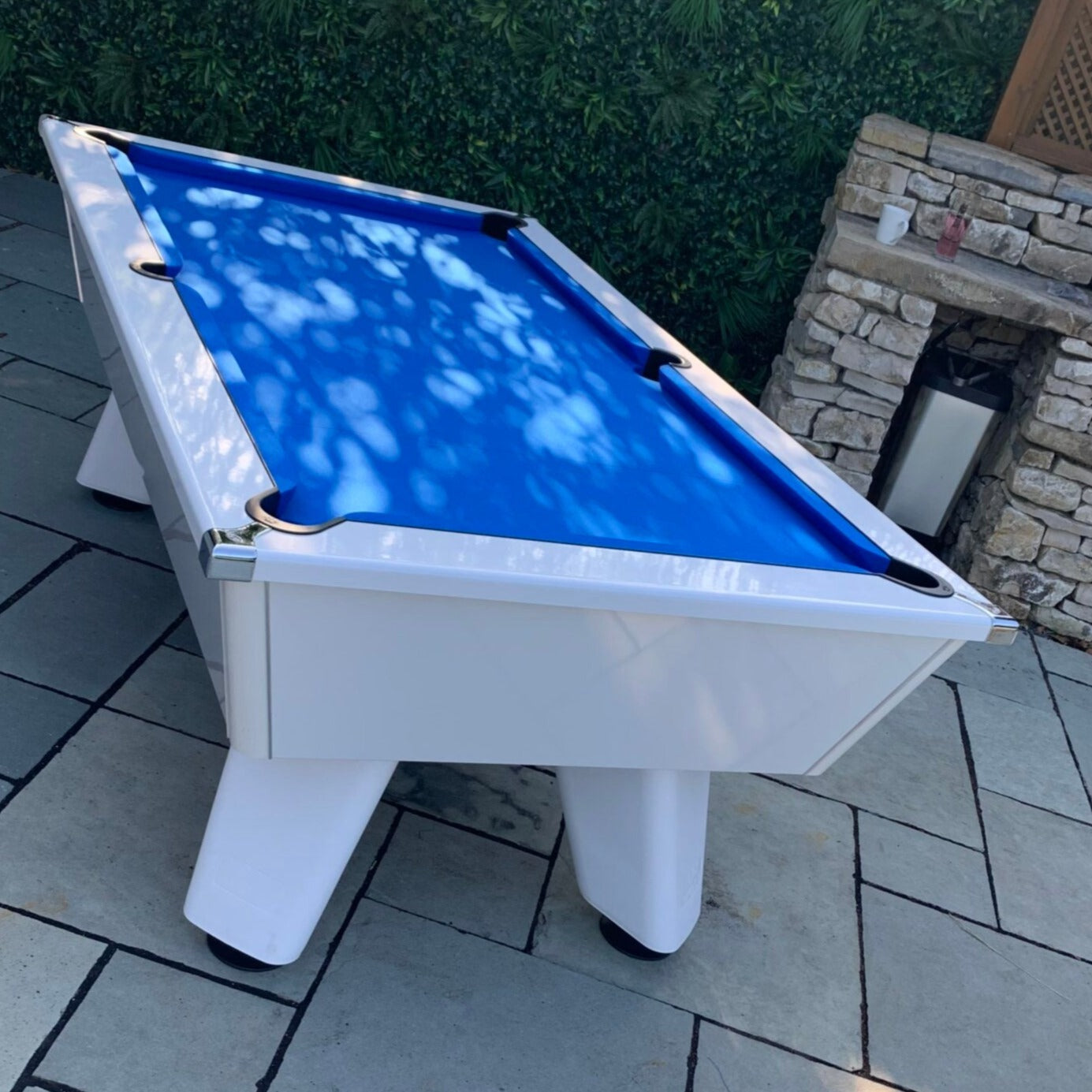 Cry Wolf Outdoor Slate Pool Table - Gloss White - 6ft & 7ft