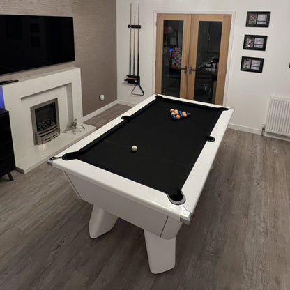 Cry Wolf Slate Pool Table - Gloss White - 6ft & 7ft