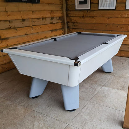 Cry Wolf Outdoor Slate Pool Table - Gloss White - 6ft & 7ft