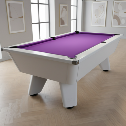 Cry Wolf Slate Pool Table - White - 6ft & 7ft