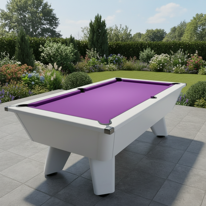 Cry Wolf Outdoor Slate Pool Table - White - 6ft & 7ft