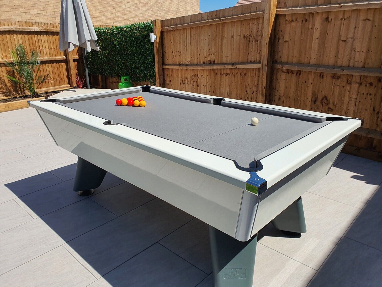 Weatherproof Desk Pool Weatherproof Pool Tables Cry Wolf Outdoor Pool Table 7FT, Matt Black