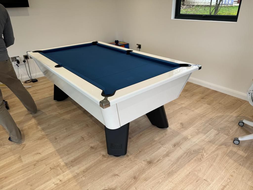 Cry Wolf Slate Pool Table - Gloss White - 6ft & 7ft