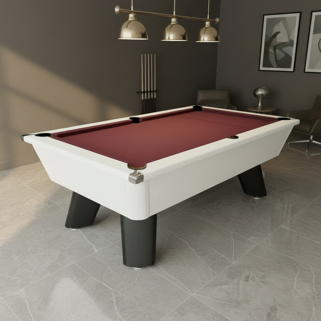 Cry Wolf Slate Pool Table - White - 6ft & 7ft