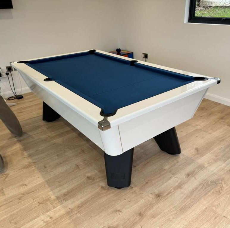 Cry Wolf Slate Pool Table - Gloss White - 6ft & 7ft