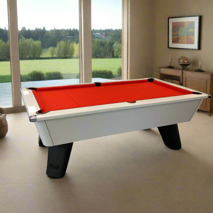 Cry Wolf Slate Pool Table - Gloss White - 6ft & 7ft