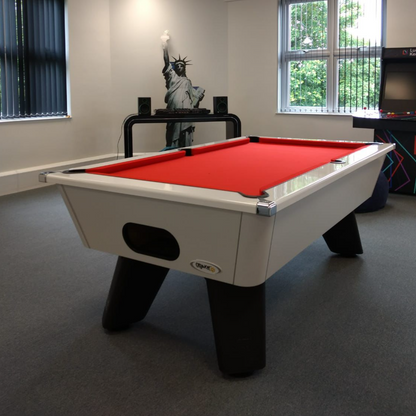 Cry Wolf Slate Pool Table - Gloss White - 6ft & 7ft