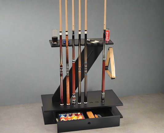Cue Stand 'Z' Black | 8 Cues